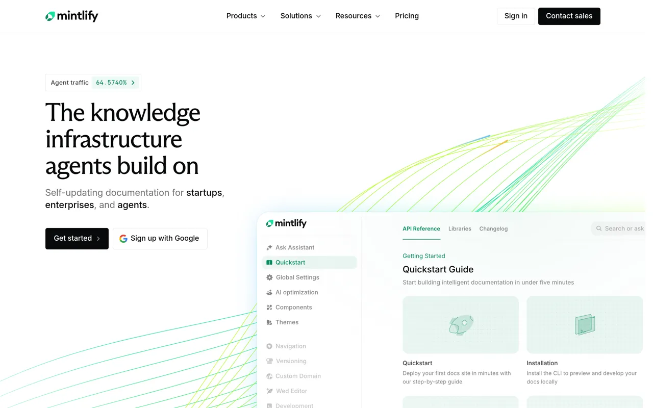 Screenshot of Mintlify