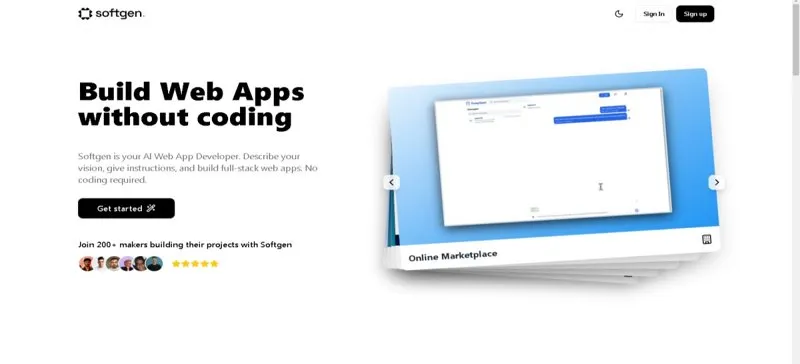 Screenshot of Softgen