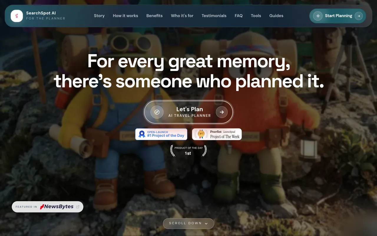 Screenshot of SearchSpot