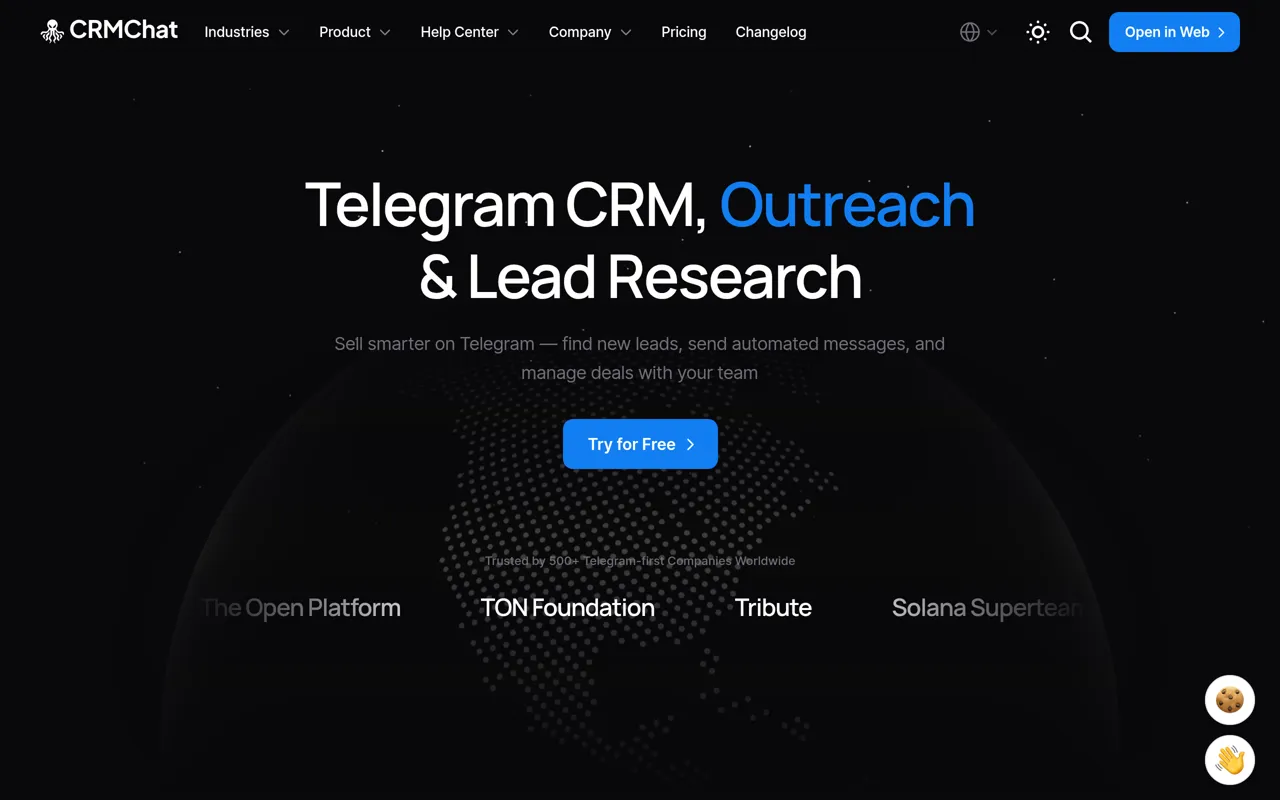 Screenshot of CRMChat