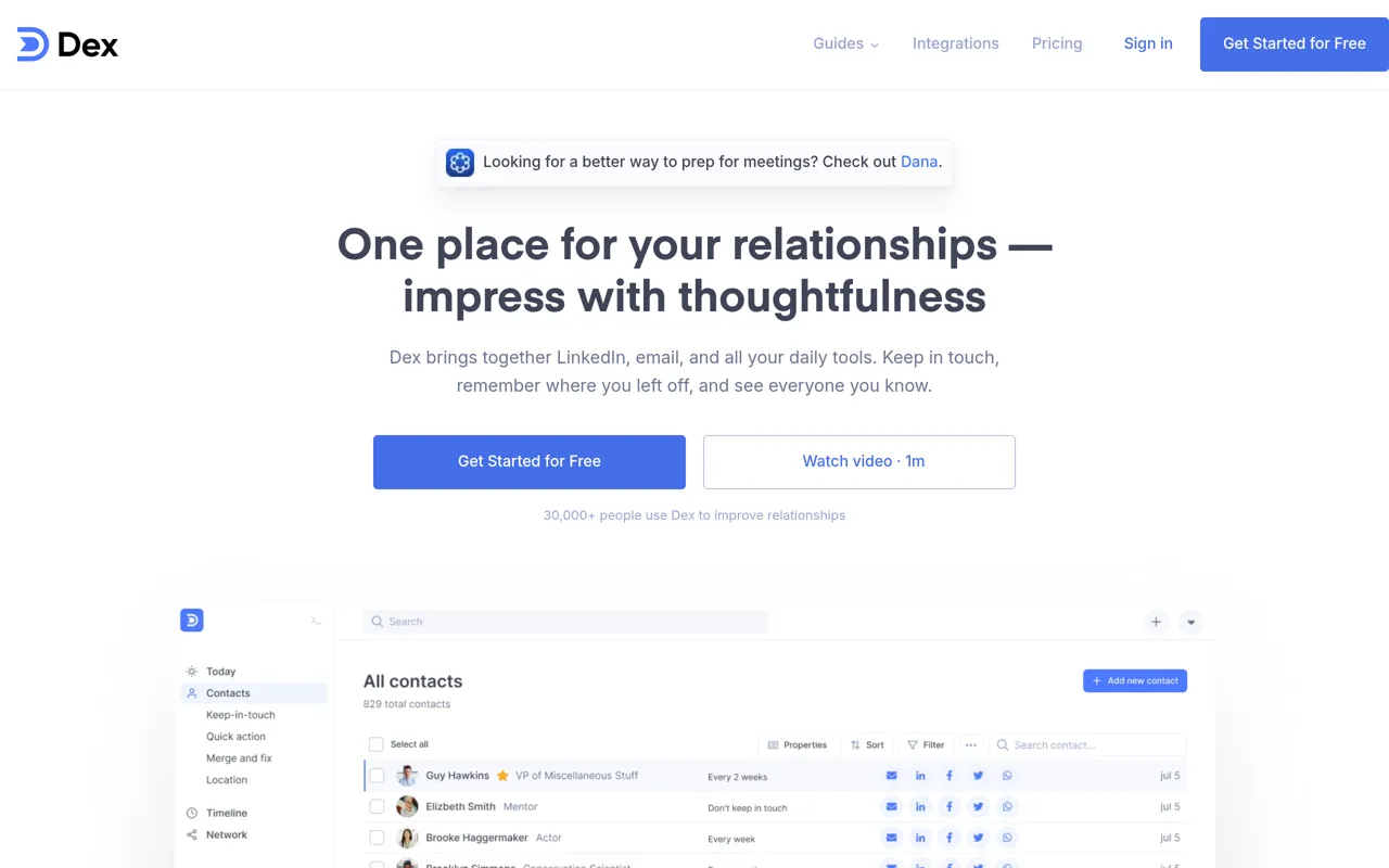 Screenshot of Dex