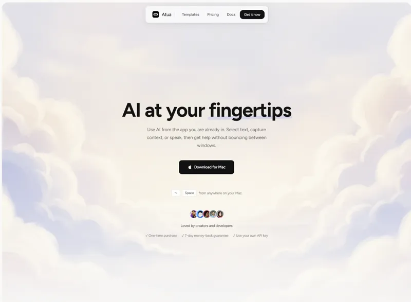 Screenshot of Atua