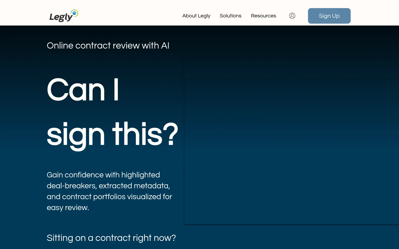 Screenshot of Legly