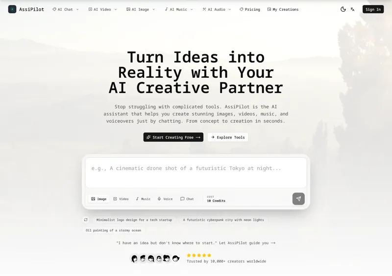 Screenshot of AssiPilot