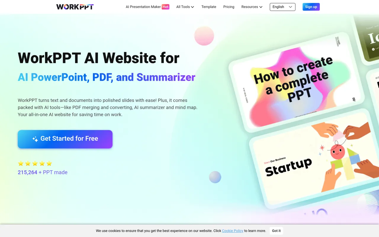 Screenshot of WorkPPT