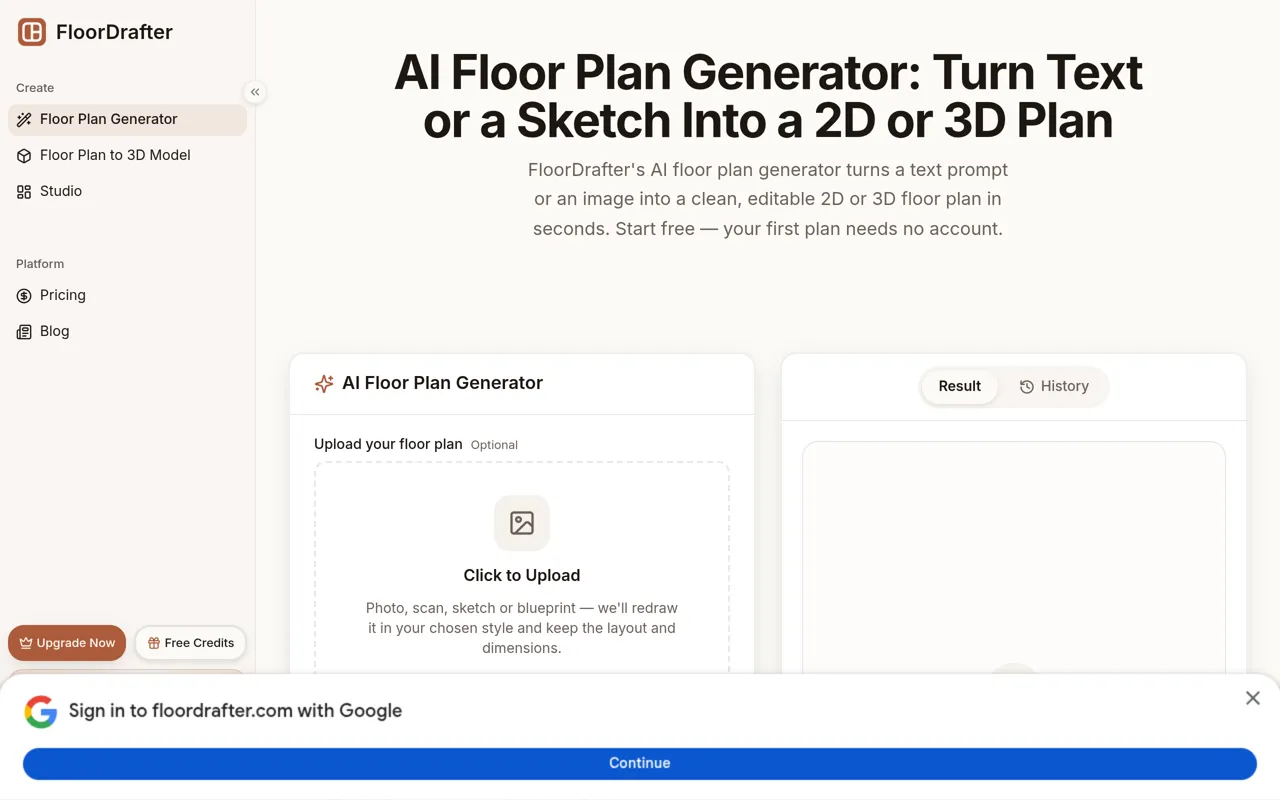 Screenshot of FloorDrafter