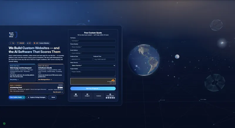 Screenshot of WebAgentScan