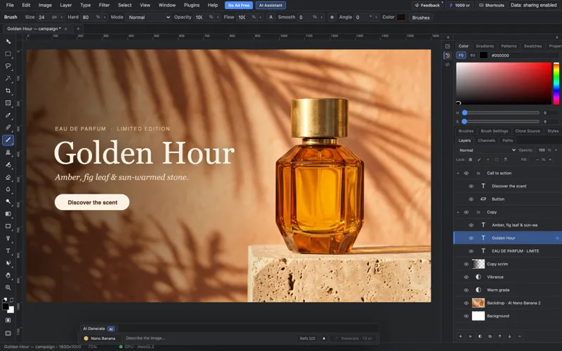Screenshot of PhotoFresco