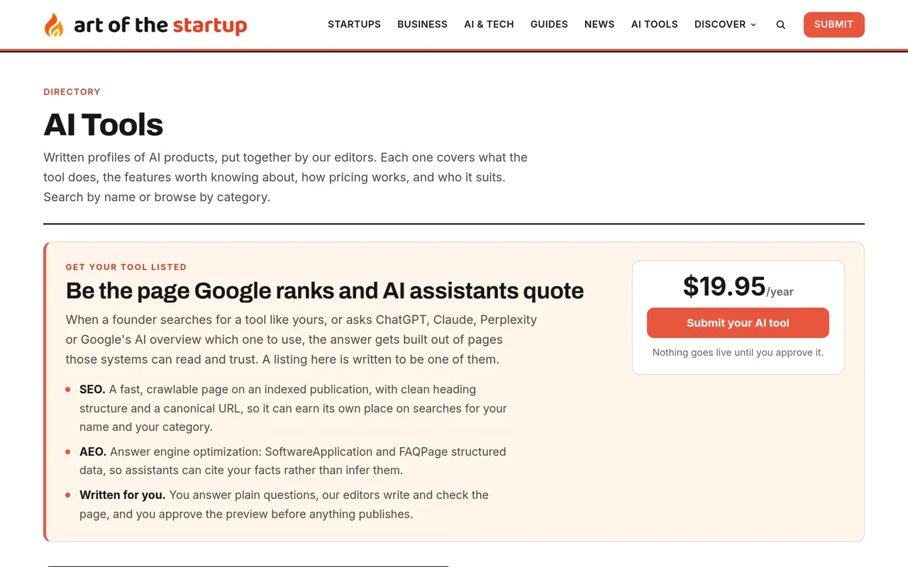 Screenshot of Art of the Startup