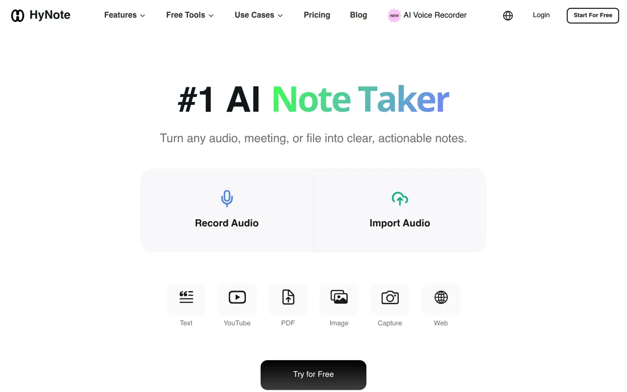 Screenshot of HyNote