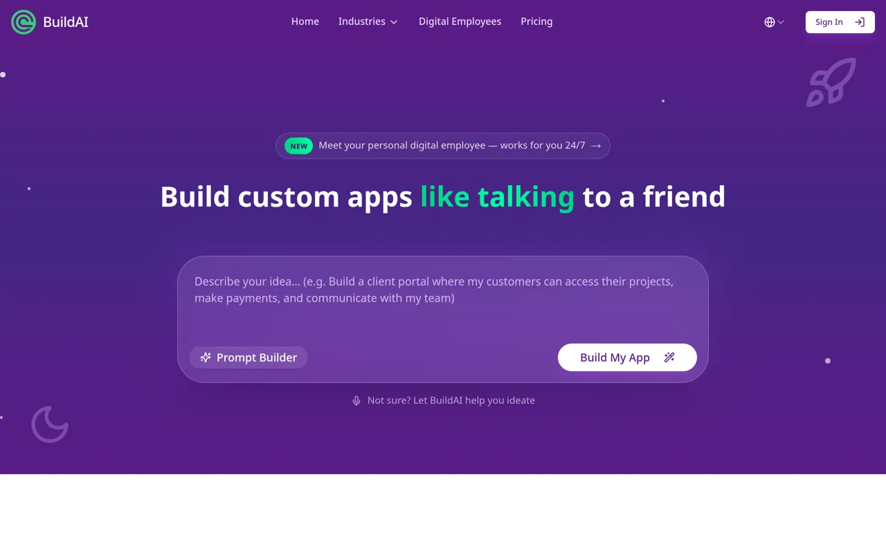 Screenshot of BuildAI