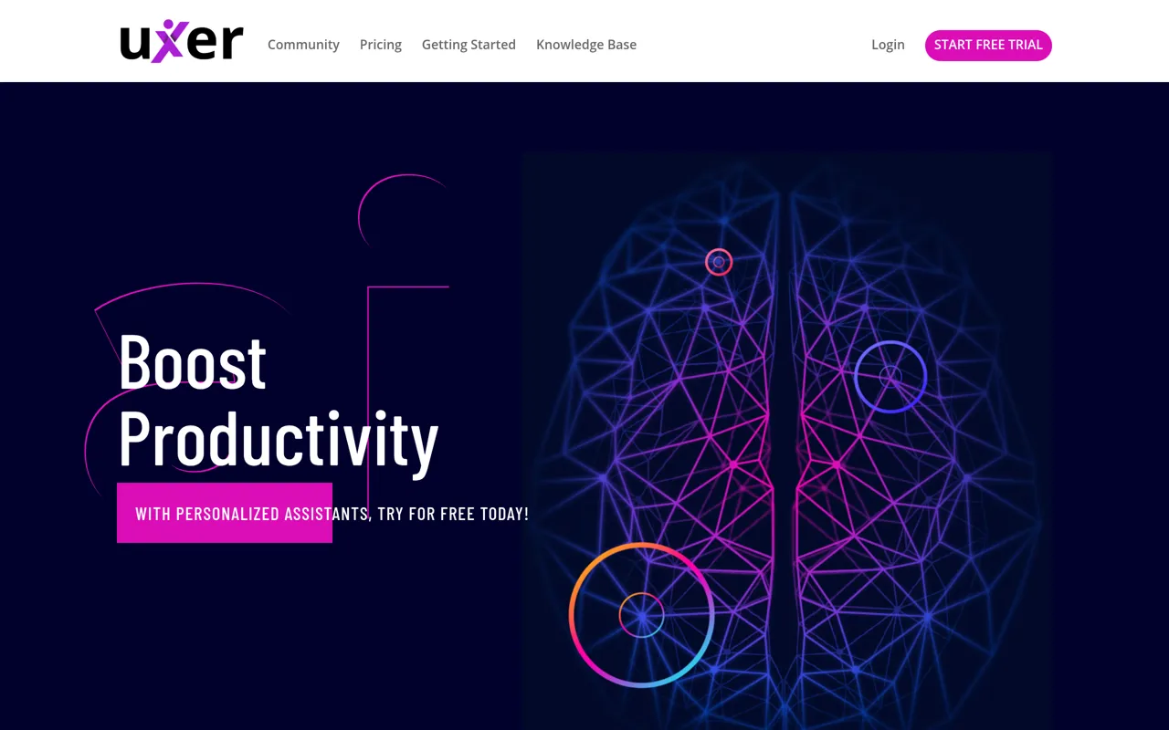 Screenshot of Uxer