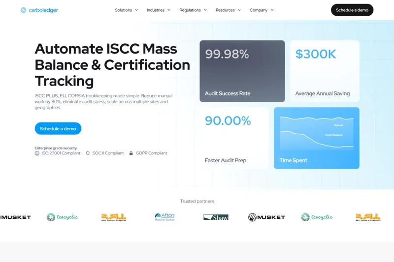 Screenshot of Carboledger Smart Balance