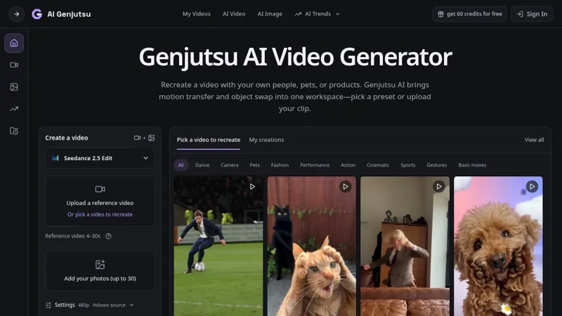 Screenshot of Genjutsu AI