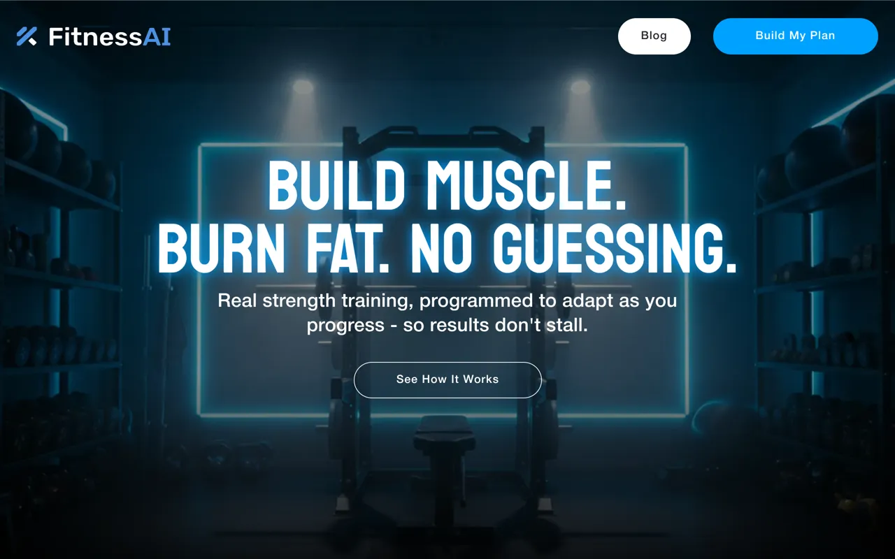 Screenshot of FitnessAI