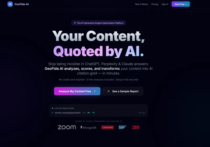 Screenshot of GeoFide.AI