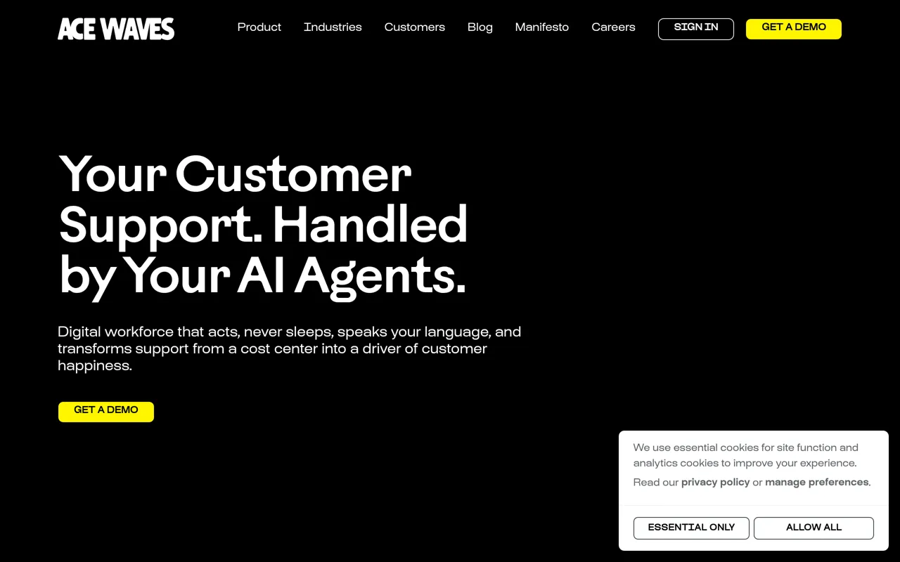 Screenshot of Ace Waves