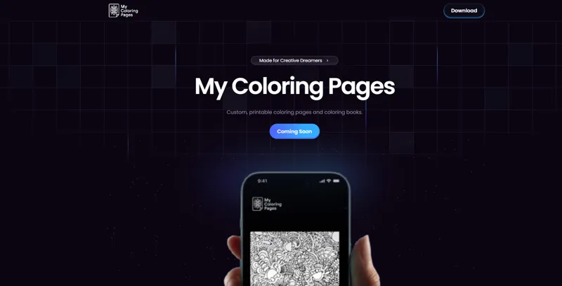 Screenshot of My Coloring Pages