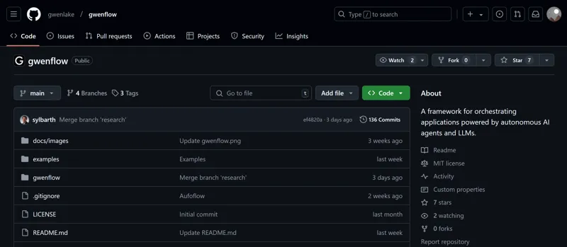 Screenshot of Gwenflow