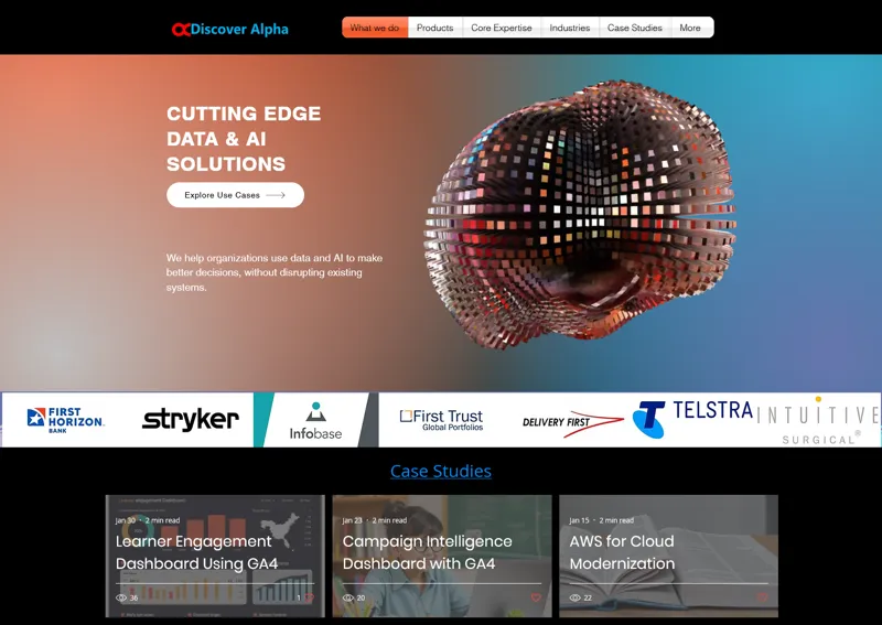 Screenshot of Discover Alpha