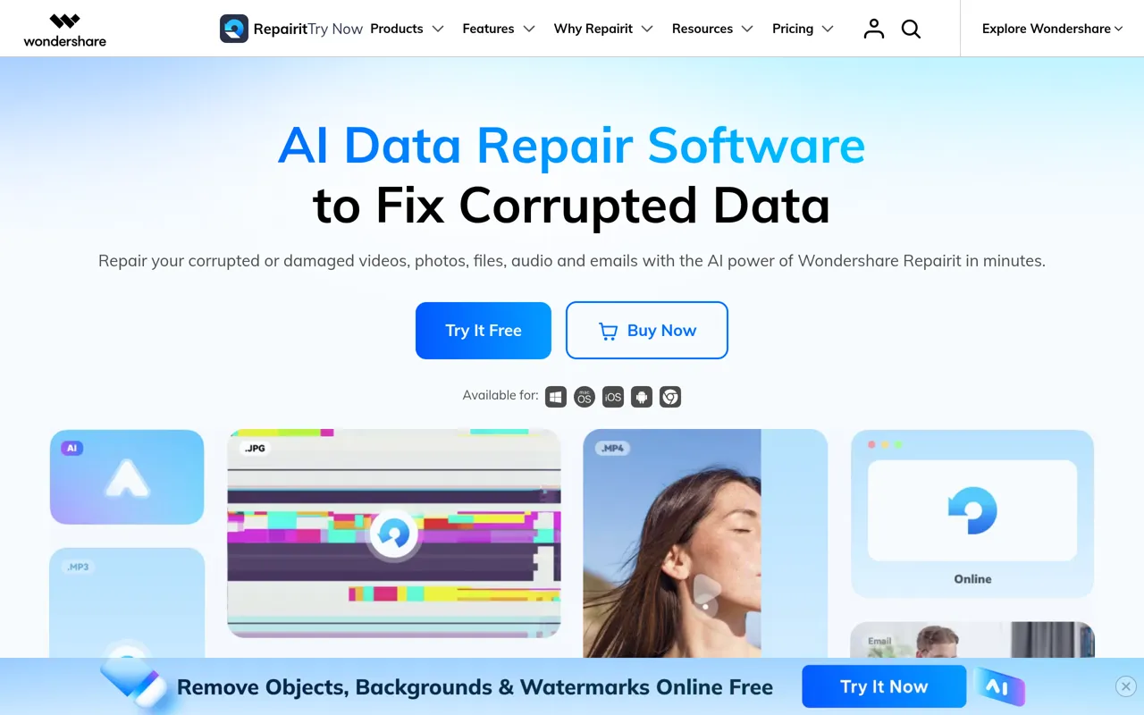 Screenshot of Repairit