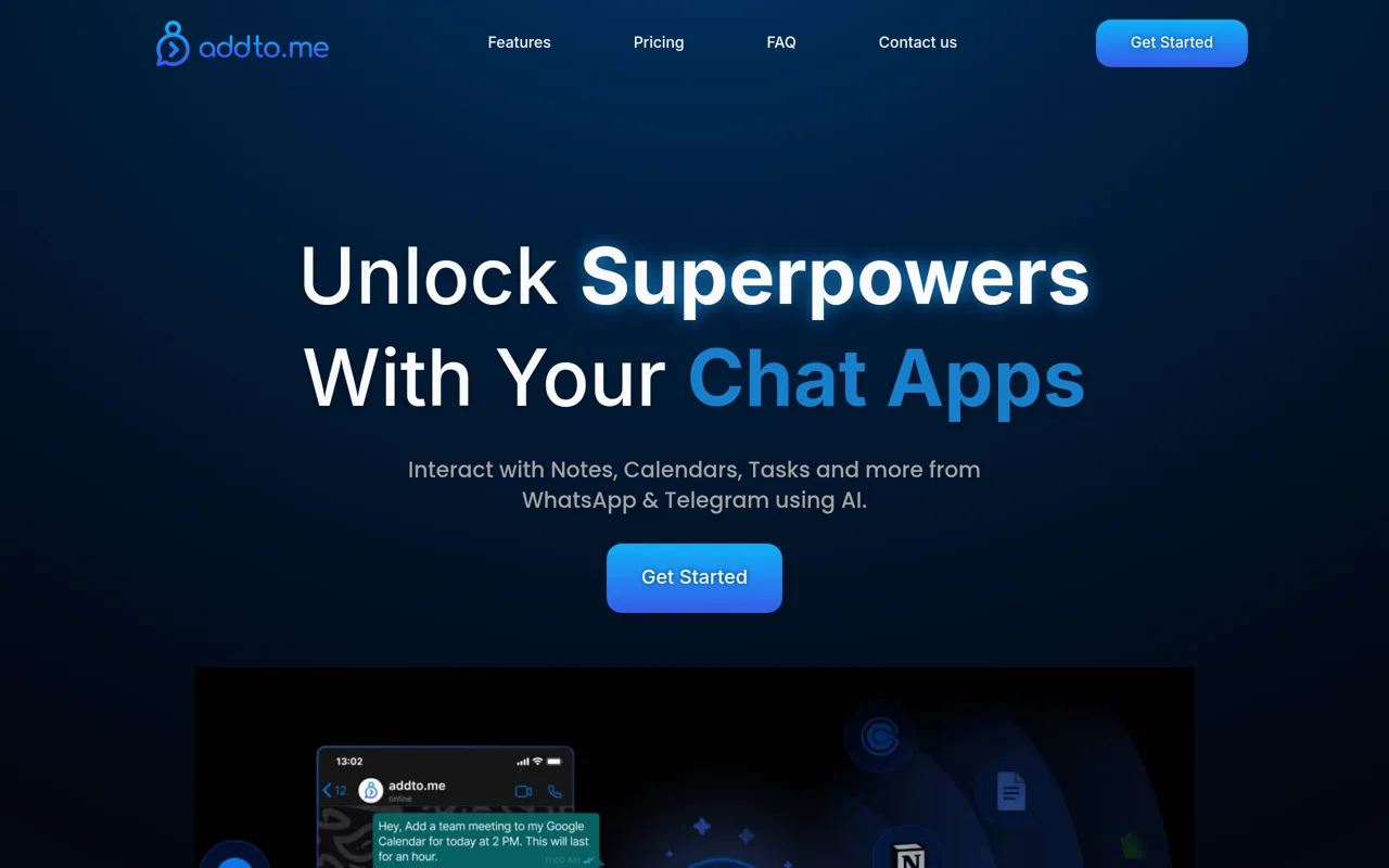 Screenshot of addto.me