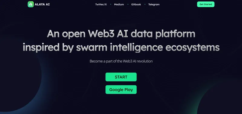 Screenshot of Alaya AI