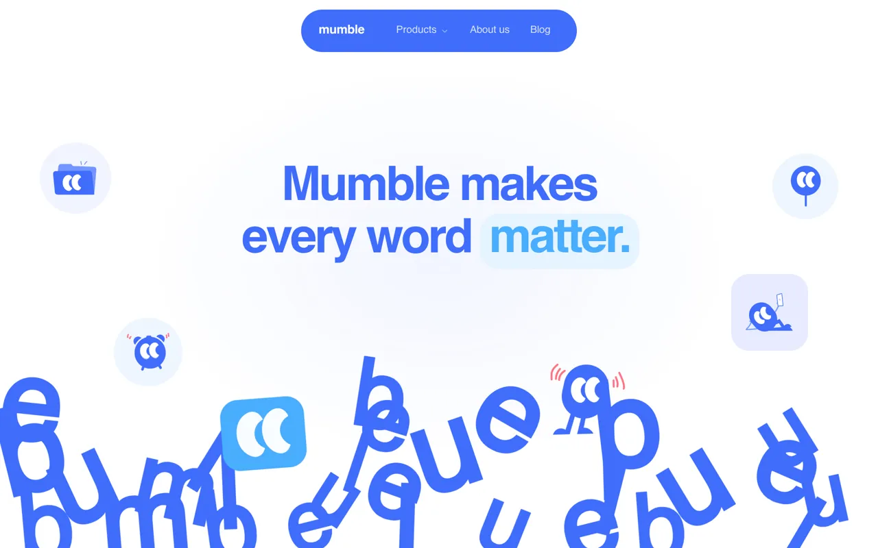 Screenshot of Mumble AI