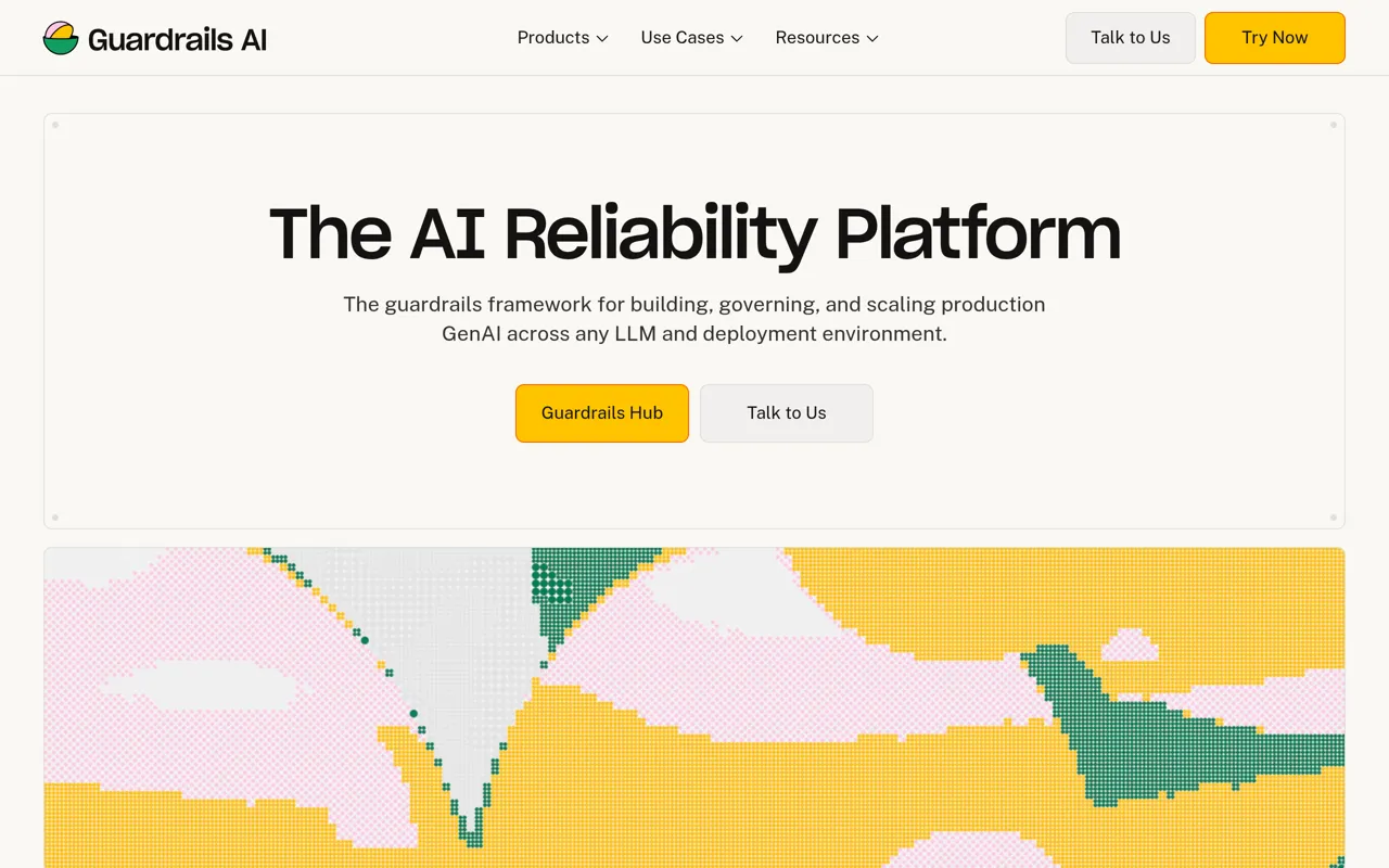 Screenshot of Guardrails AI