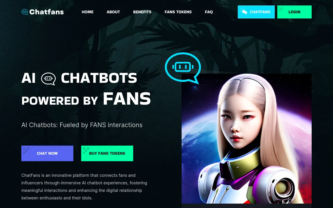 Screenshot of ChatFans