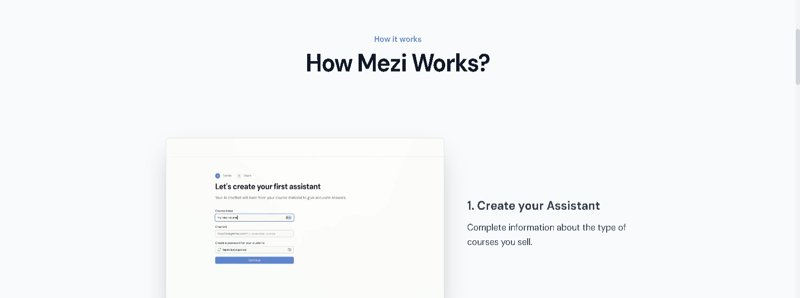 Screenshot of Mezi