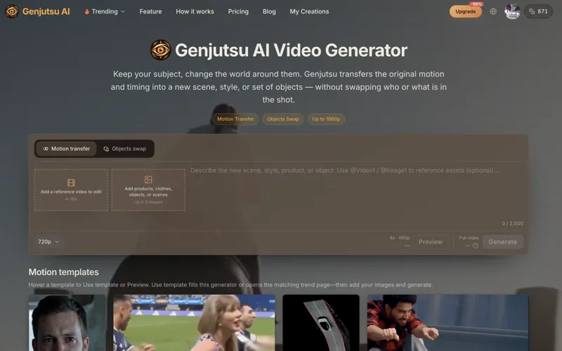 Screenshot of Genjutsu AI