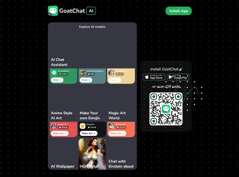 Screenshot of GoatChat