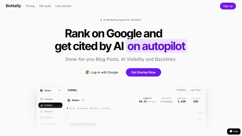 Screenshot of Bottally