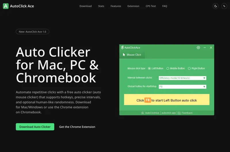 Screenshot of  AutoClick Ace