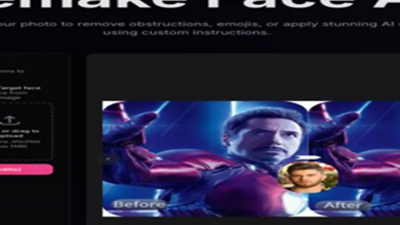 Screenshot of RemakeFace.ai