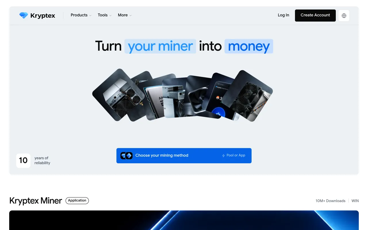 Screenshot of Kryptex