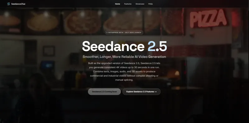 Screenshot of Seedance 2.5