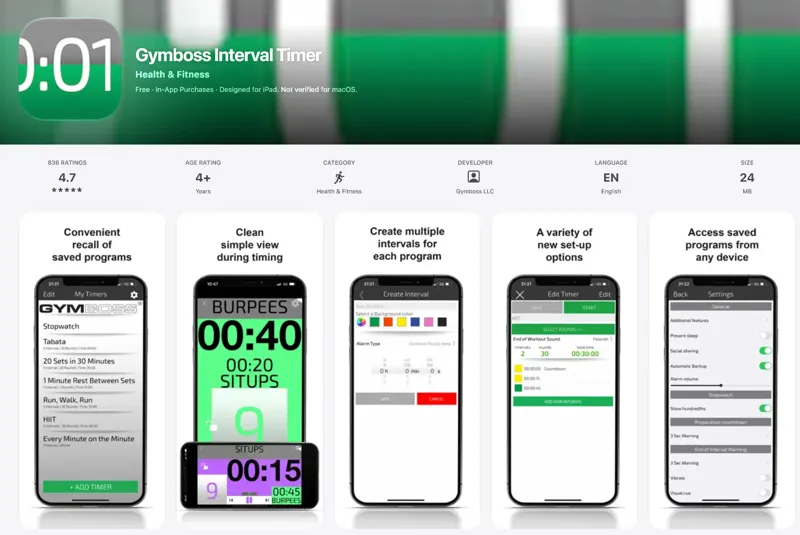Gymboss Interval Timer screenshot