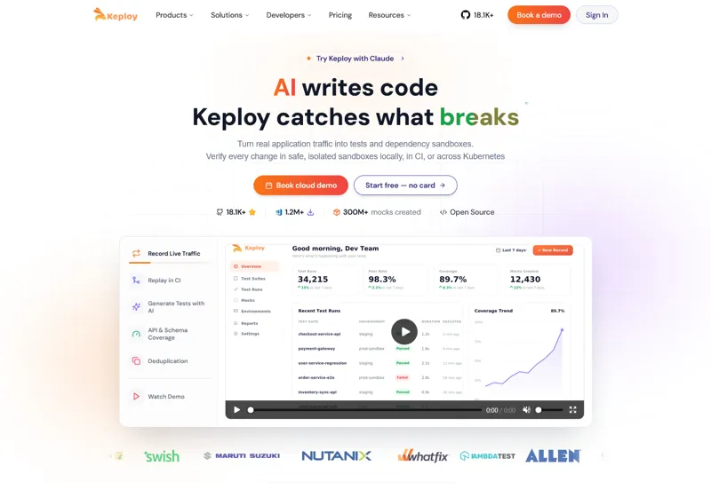 Screenshot of Keploy