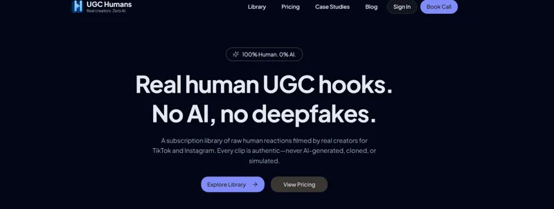 Screenshot of UGCHumans