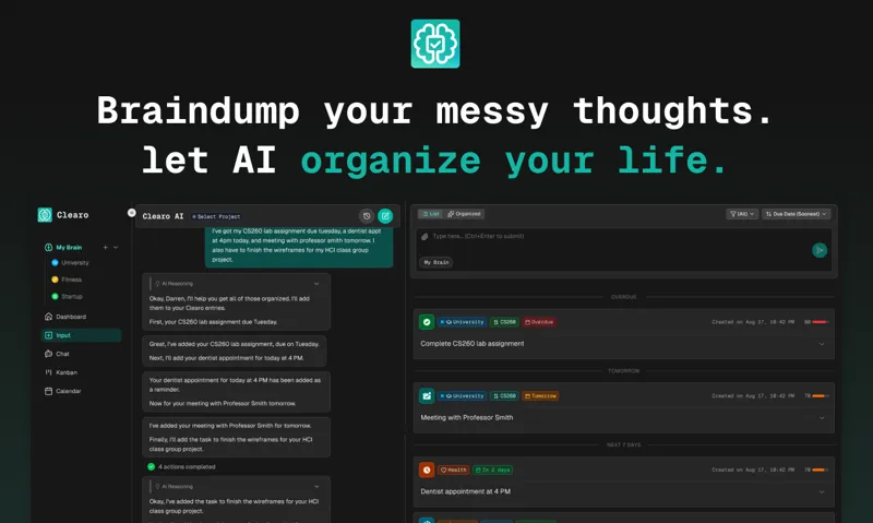 Screenshot of Clearo