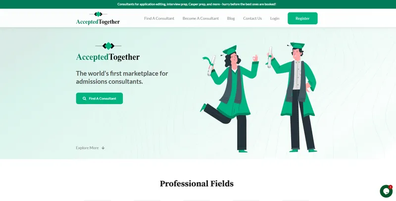 Screenshot of Accepted Together