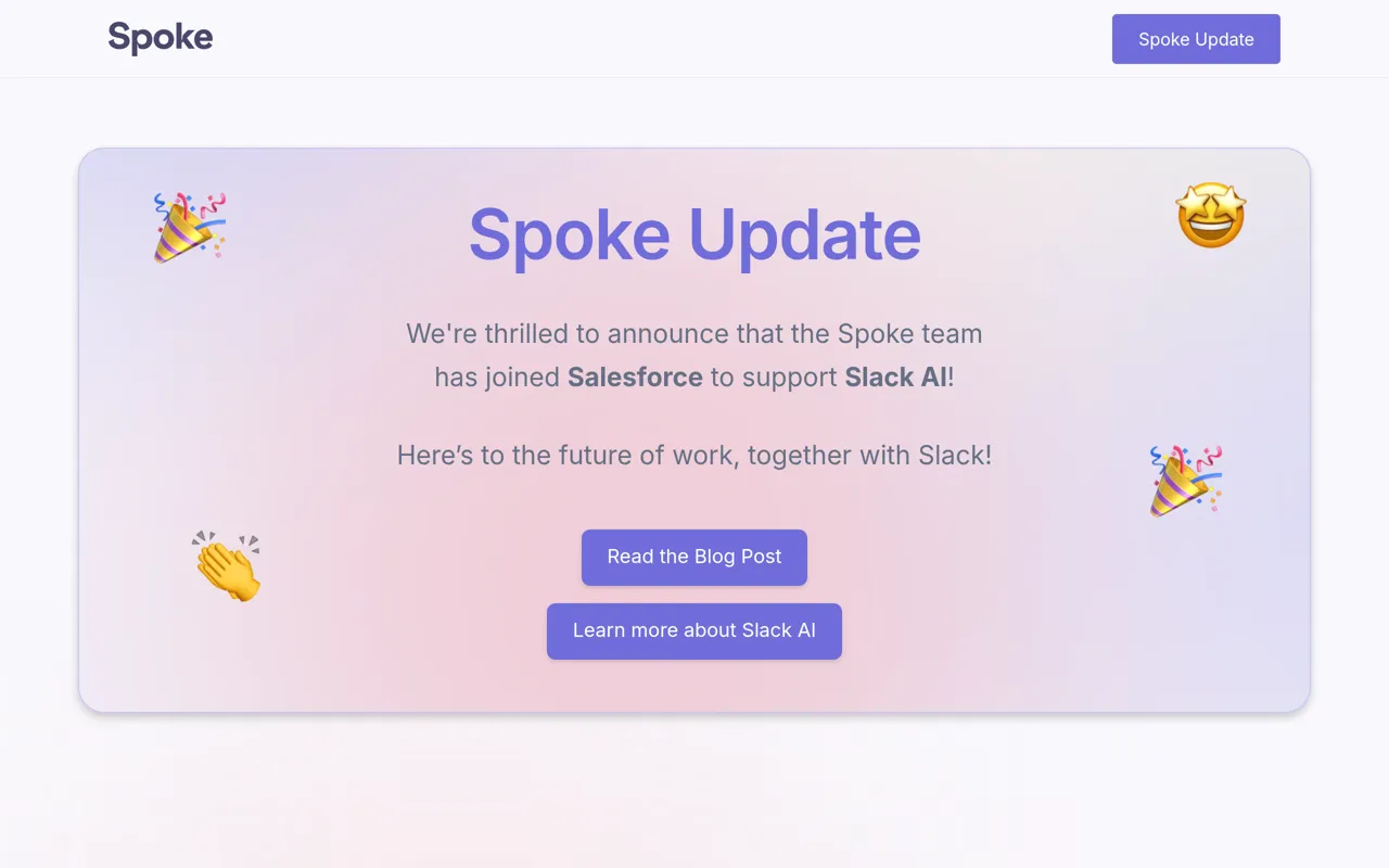 Screenshot of Spoke